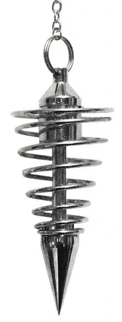 Deluxe Silver Spiral Pendulum