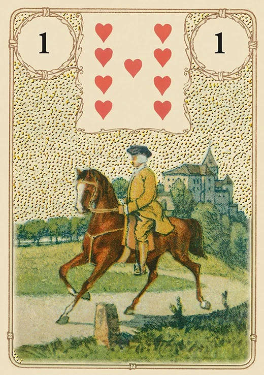 Golden Lenormand Oracle Cards
