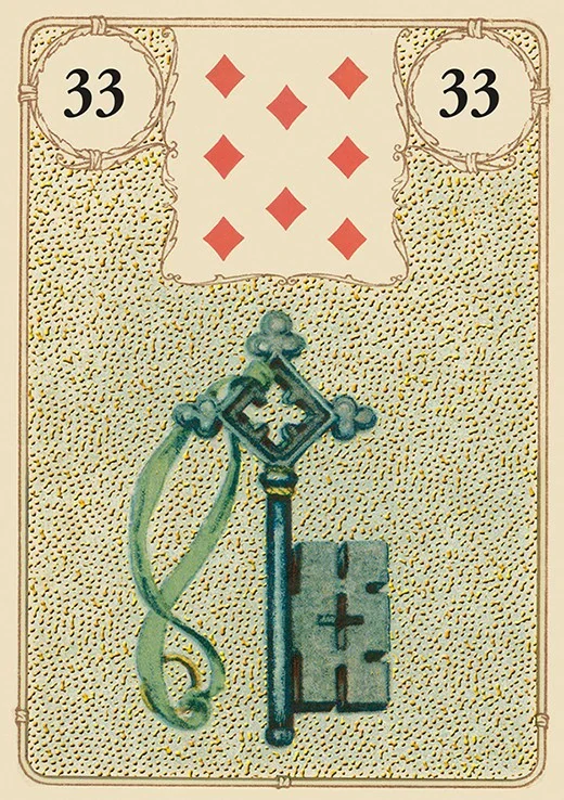 Golden Lenormand Oracle Cards
