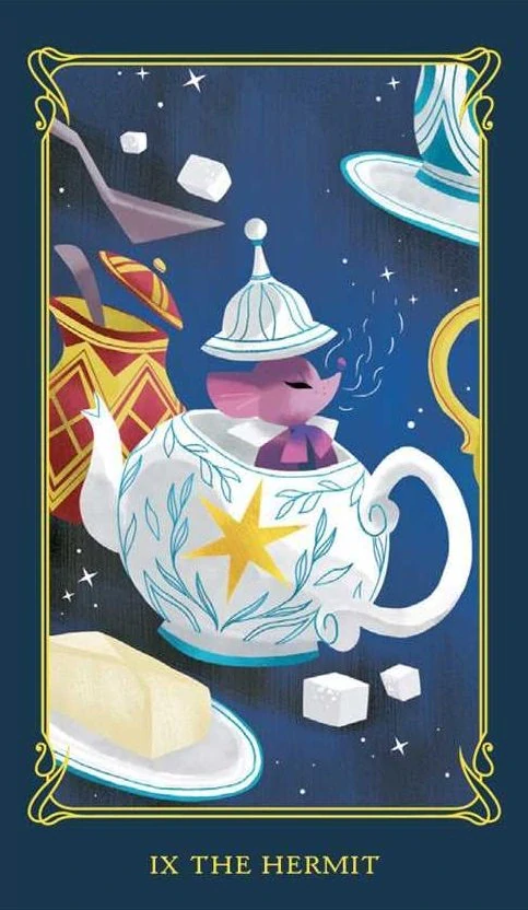 Alice in Wonderland Tiny Tarot in Tin