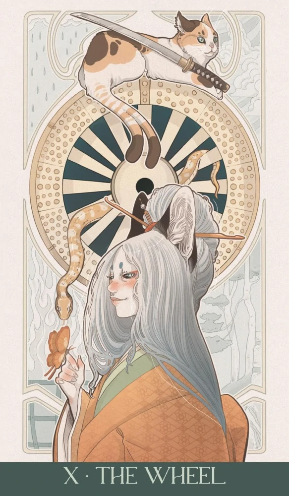 Japanese Art Nouveau Tarot Cards