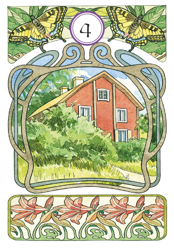 Art Nouveau Lenormand Oracle Cards