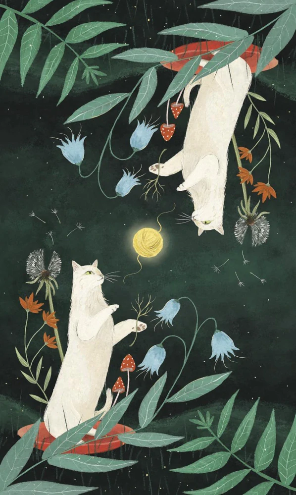 Enchanted Forest Felines Tarot Cards