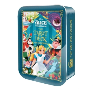 Alice in Wonderland Tiny Tarot in Tin
