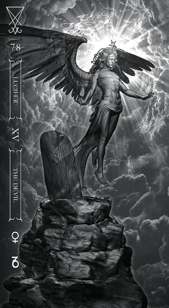 Goetia Tarot in Darkness Cards