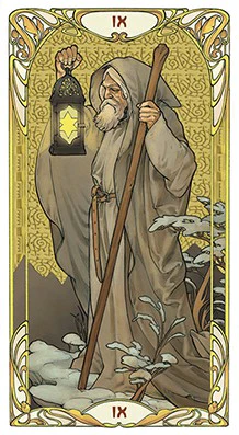 Golden Art Nouveau Tarot Cards