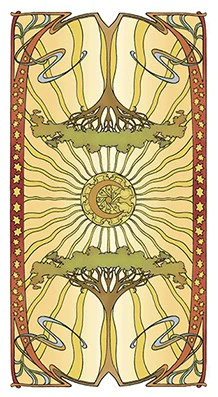 Golden Art Nouveau Tarot Cards